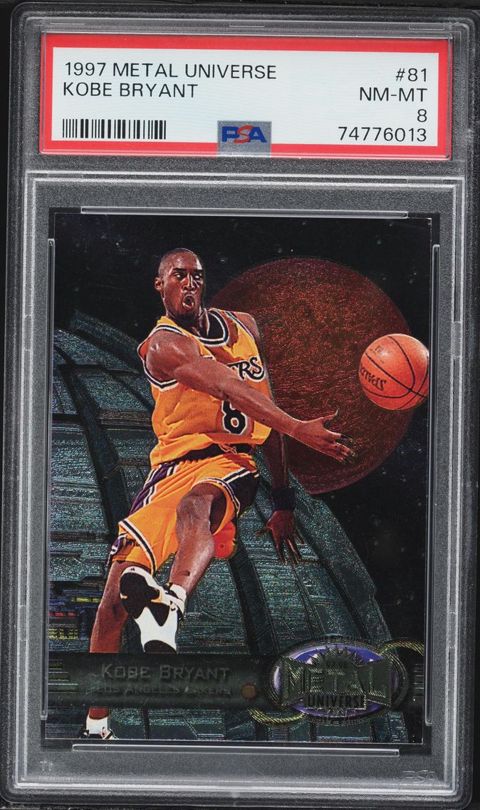1997 #81 Kobe Bryant PSA 8 Metal