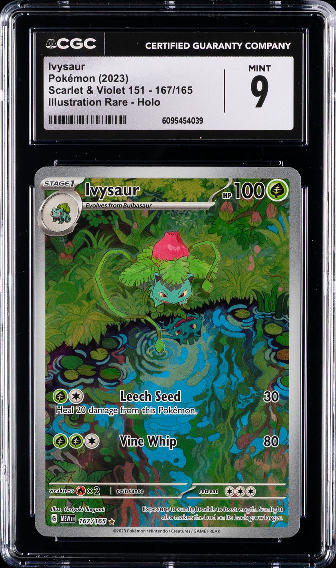 2023 #167 Ivysaur CGC 9 Mew EN-151 Pokemon