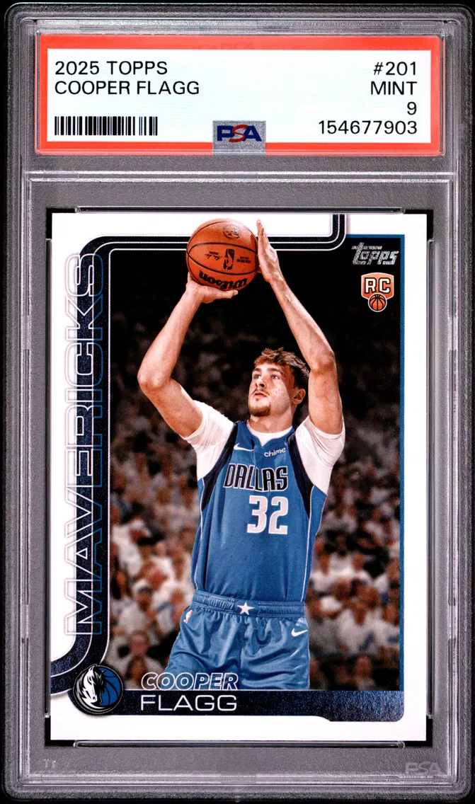 2025 #201 Cooper Flagg PSA 9 Topps