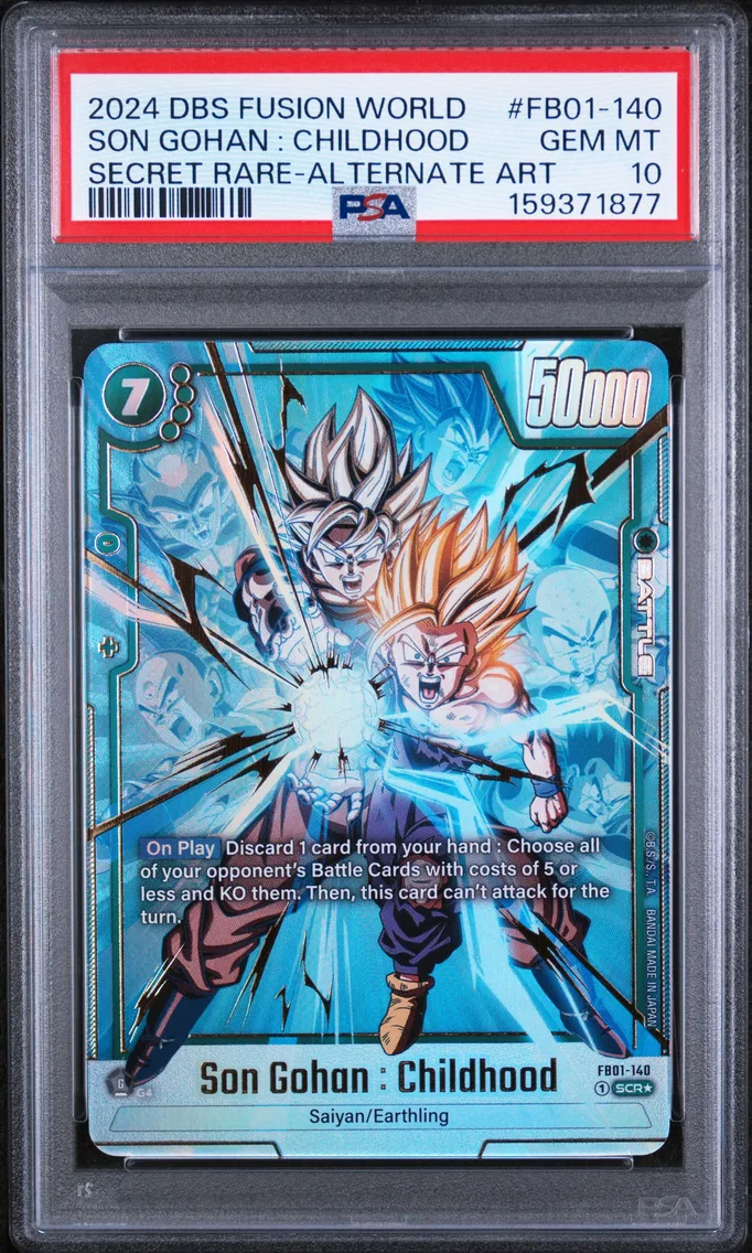 2024 #FB01-140 Son Gohan : Childhood PSA 10 Dragon Ball Super Card Game Fusion World Awakened Pulse