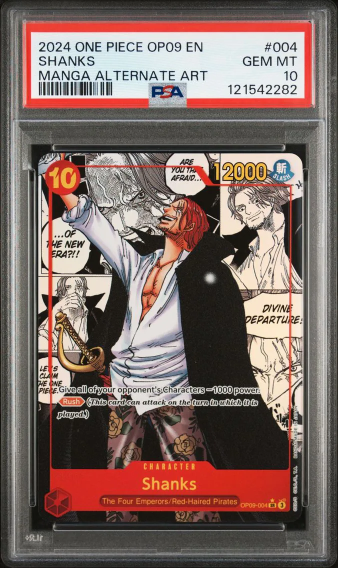 2024 #004 Shanks PSA 10 One Piece OP09-Emperors in the New World Pokemon