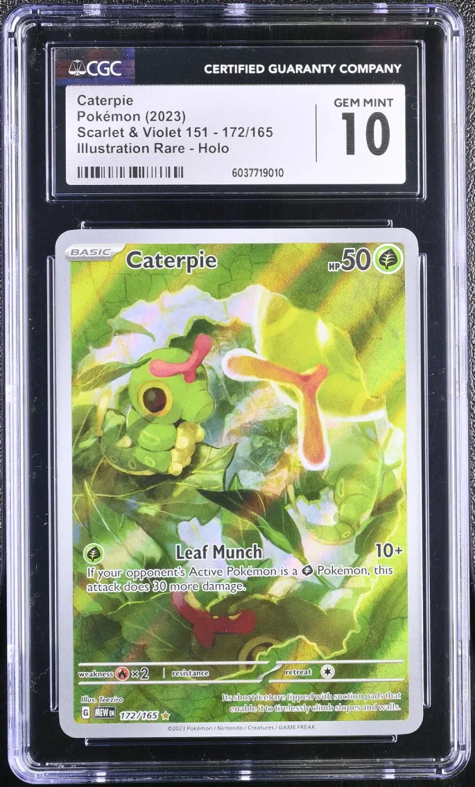 2023 Scarlet & Violet 151 - MEW EN - English Caterpie #172 CGC 10