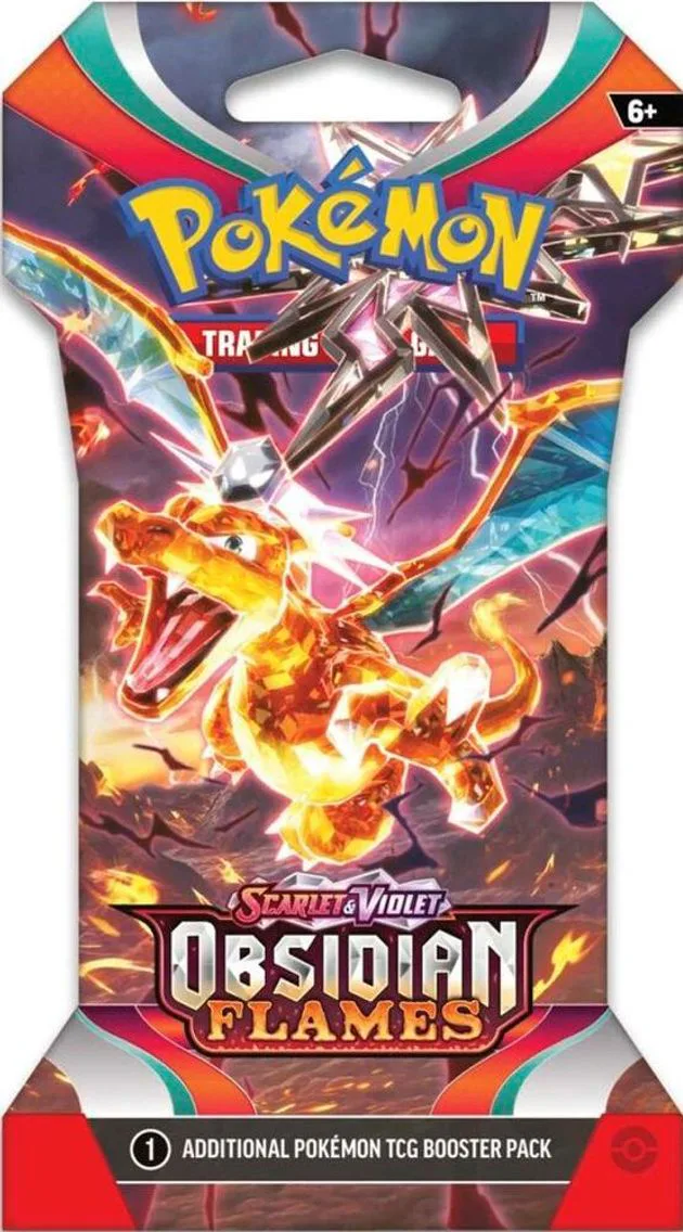 36x Obsidian Flames Sleeved Booster Packs - SV03: Obsidian Flames (OBF)