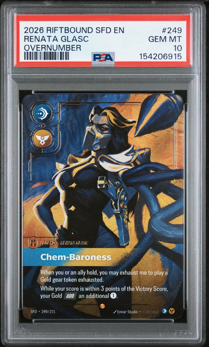 2026 #249 Renata Glasc - Chem-Baroness PSA 10 Riftbound: League of Legends Sfd-Spiritforged