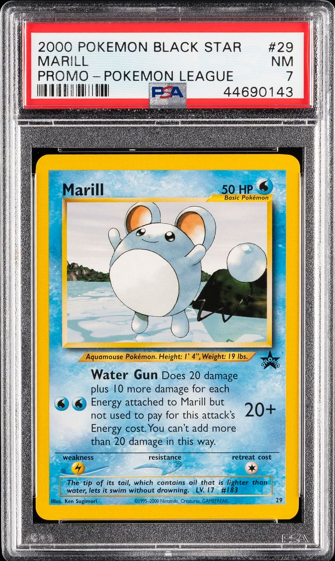 2000 #29 Marill PSA 7 Promo Black Star Pokemon