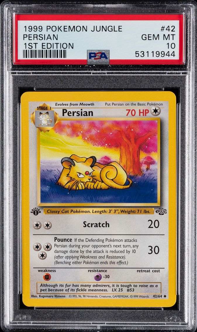1999 #42 PERSIAN PSA 10 POKEMON