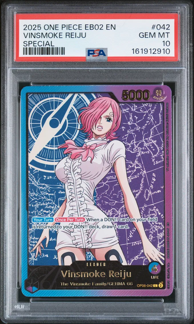 2025 #042 Vinsmoke Reiju PSA 10 One Piece EB02-Extra Booster -Anime 25th Collection-