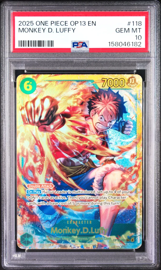 2025 #118 Monkey D. Luffy PSA 10 One Piece OP13-Carrying on His Will