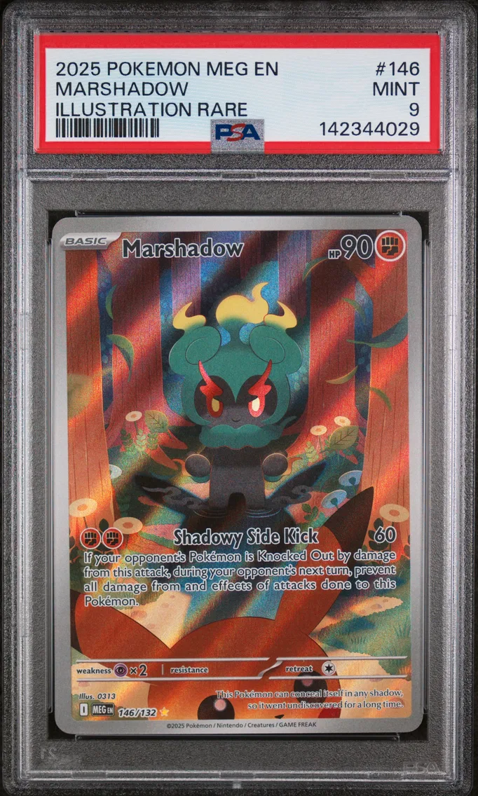 2025 #146 Marshadow PSA 9 Meg EN-Mega Evolution
