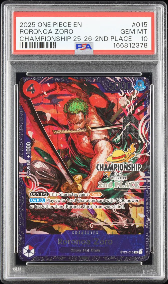 2025 #015 Roronoa Zoro PSA 10 One Piece Promos