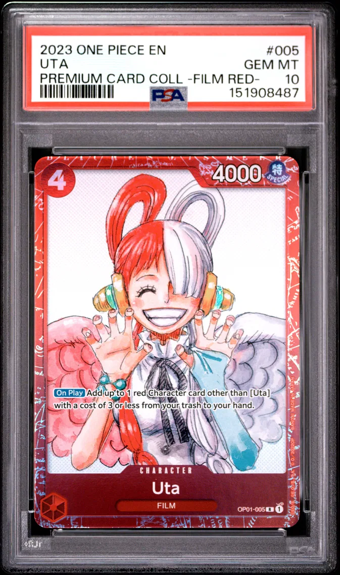 2023 #005 Uta PSA 10 One Piece Premium Card Collection -One Piece Film Red-
