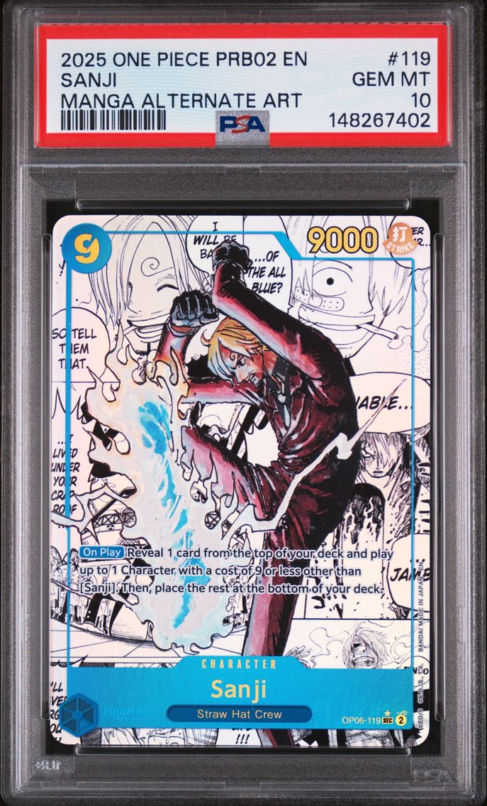 2025 #119 Sanji PSA 10 PRB02-Pre