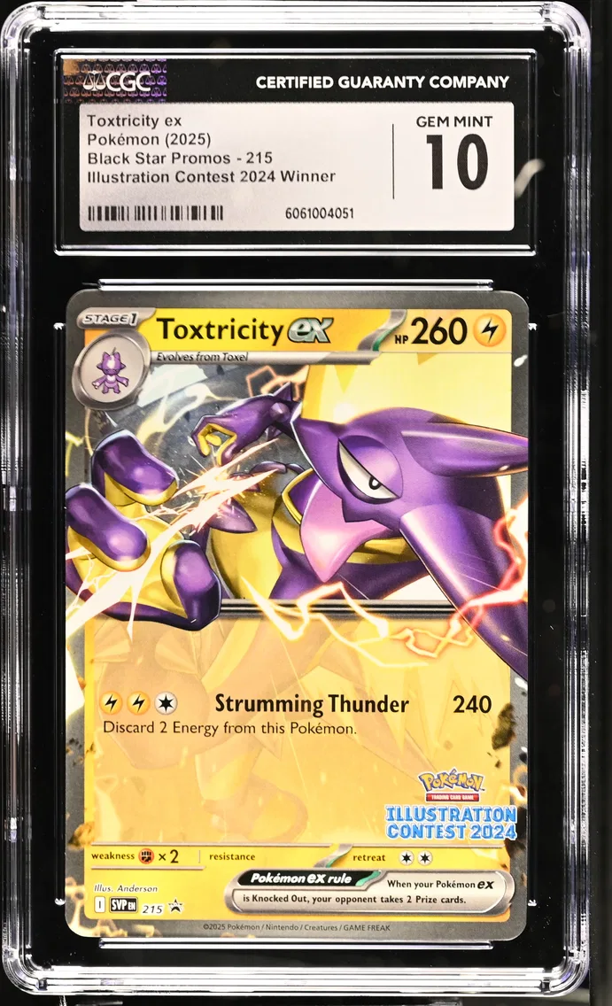 2025 #215 Toxtricity ex CGC 10 Black Star Promos - Scarlet & Violet SVP EN - English