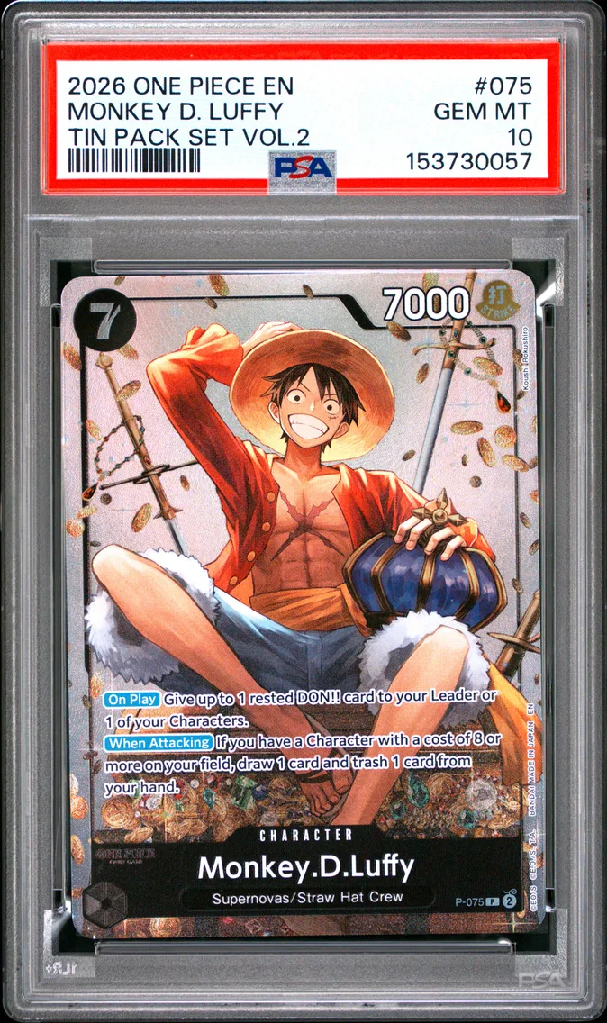 2026 #075 Monkey D. Luffy PSA 10 One Piece Promos