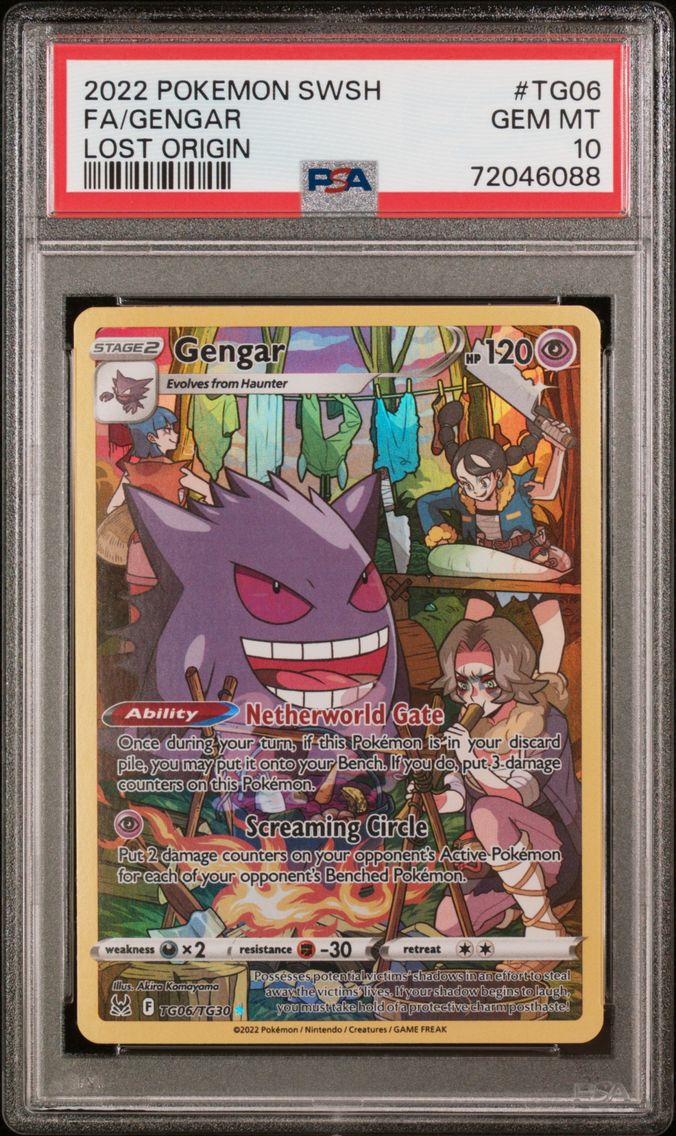 2022 #TG06 Full Art/Gengar PSA 1