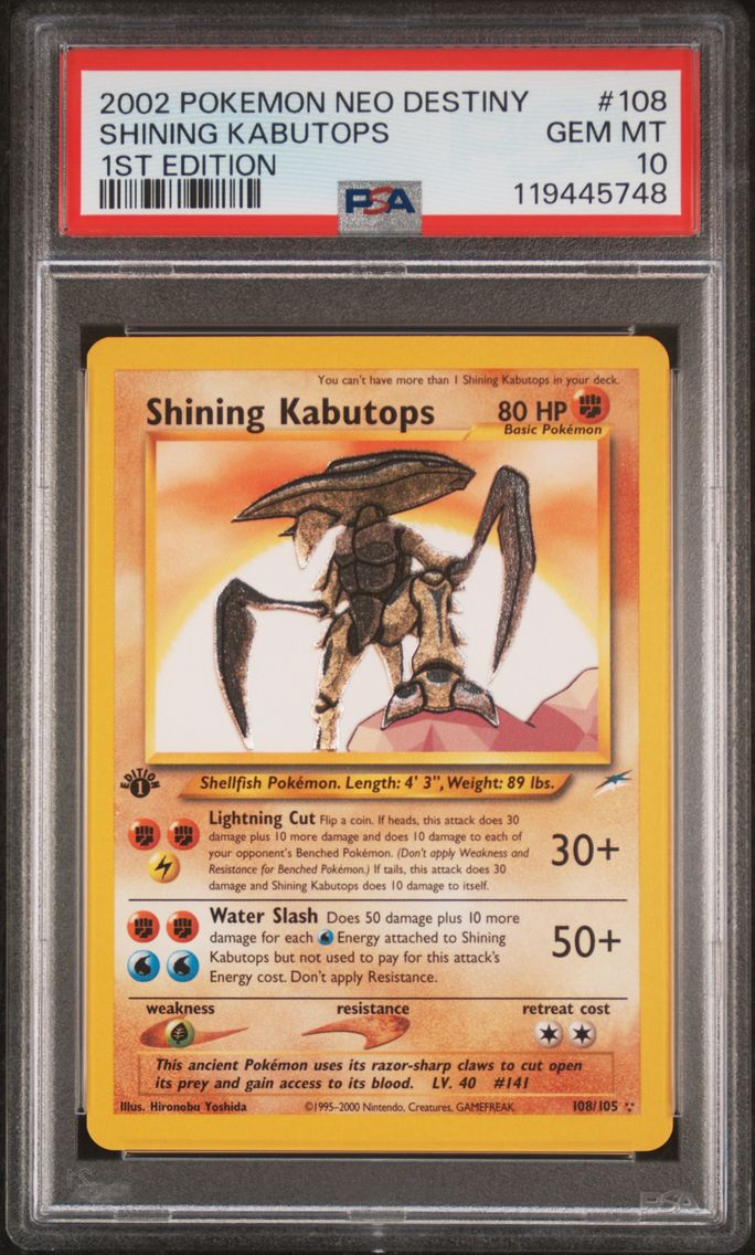2002 #108 Shining Kabutops 1st E