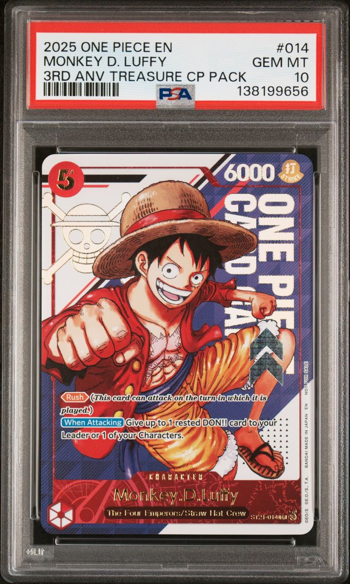 2025 #014 Monkey D. Luffy PSA 10