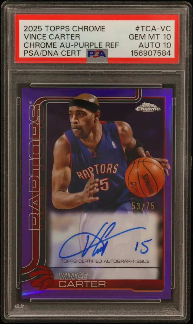 #NA Vince Carter PSA/DNA