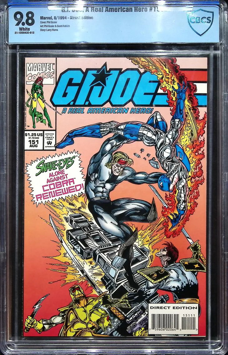 1994 G.I. Joe, A Real American Hero #151 CBCS 9.8 Marvel Comics