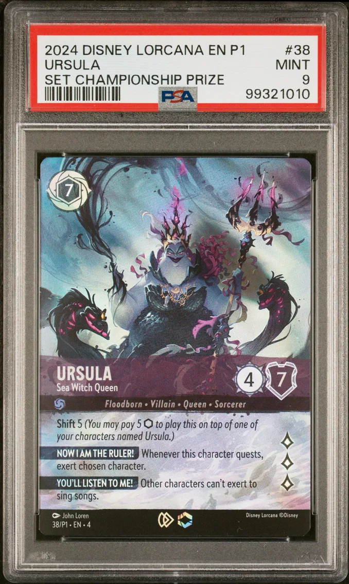 2024 #38 Ursula - Sea Witch Queen PSA 9 Disney Lorcana EN P1-Promo