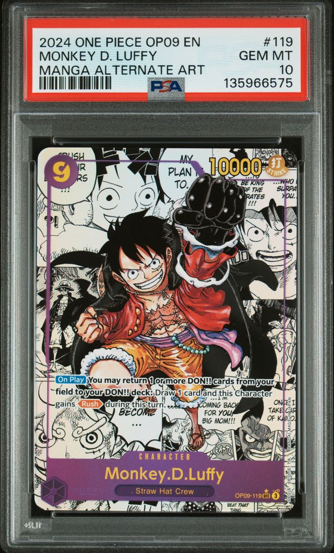 2024 #119 Monkey D. Luffy PSA 10