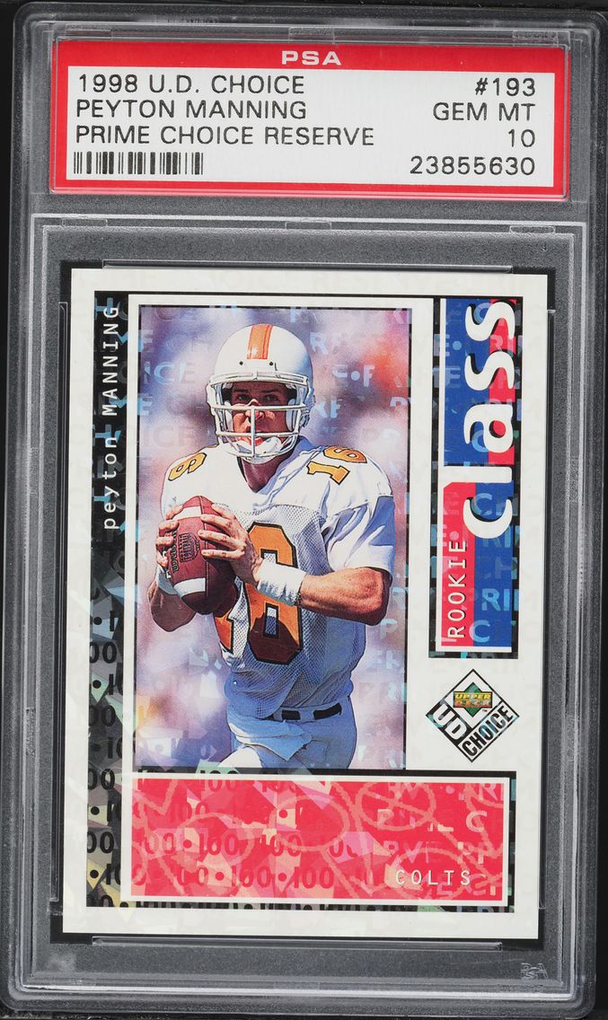 1998 #193 Peyton Manning PSA 10