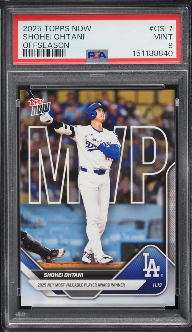 2025 #OS-7 Shohei Ohtani PSA 9 Topps Now Off Season