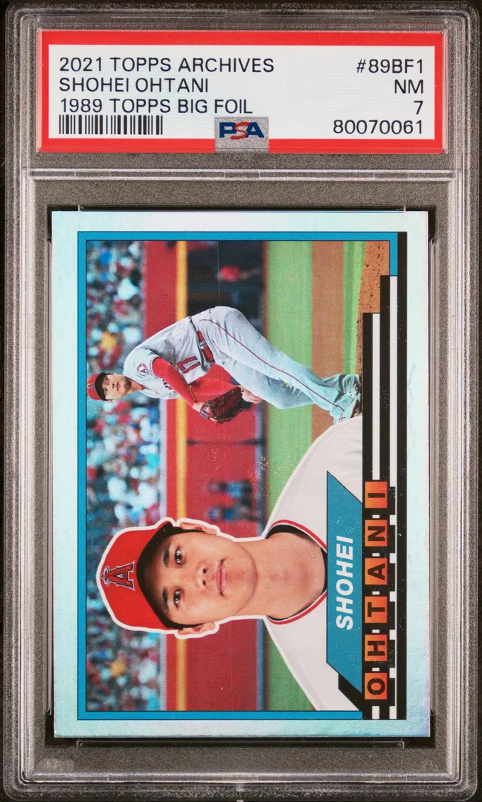 2021 #89BF1 Shohei Ohtani PSA 7 Topps Archives 1989 Topps Big Foil