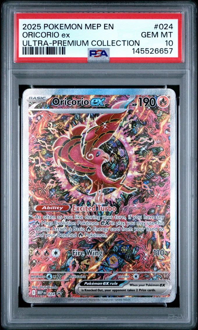 2025 #024 Oricorio EX PSA 10 Mep EN-Me Black Star Promo