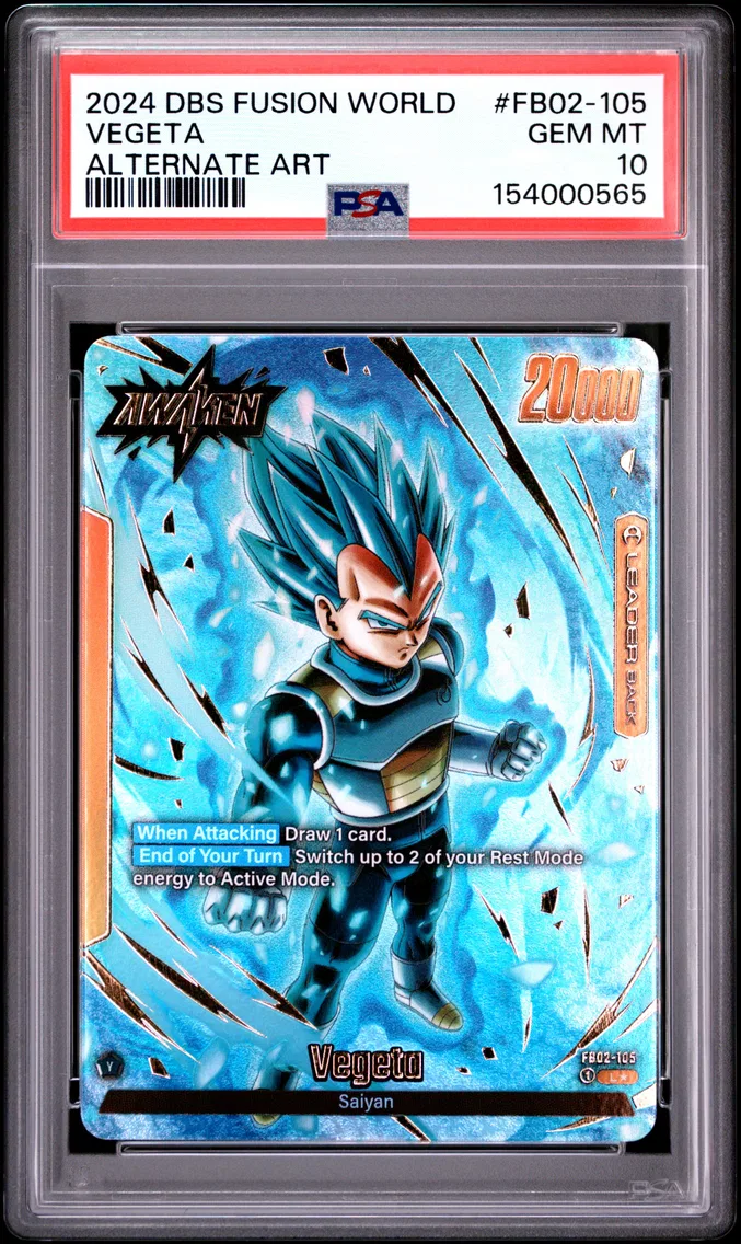 2024 #FB02-105 Vegeta PSA 10 Dragon Ball Super Card Game Fusion World Blazing Aura