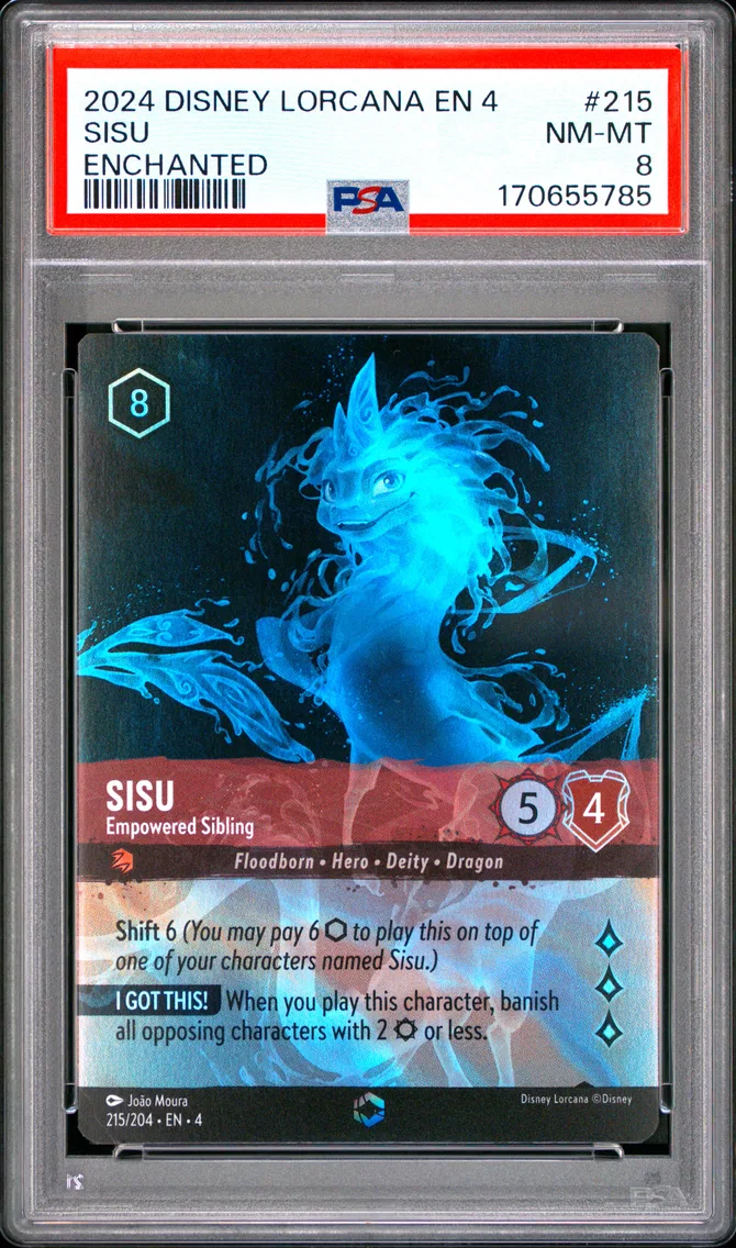 2024 #215 Sisu - Empowered Sibling PSA 8 Disney Lorcana EN 4-Ursula's Return