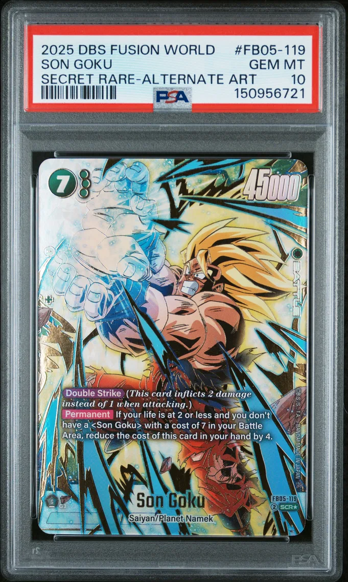 2025 #FB05-119 Son Goku PSA 10 Dragon Ball Super Card Game Fusion World New Adventure