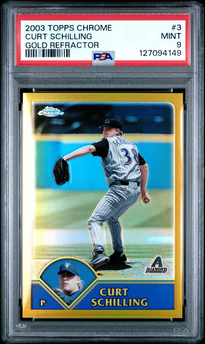 2003 #3 Curt Schilling PSA 9 Topps Chrome