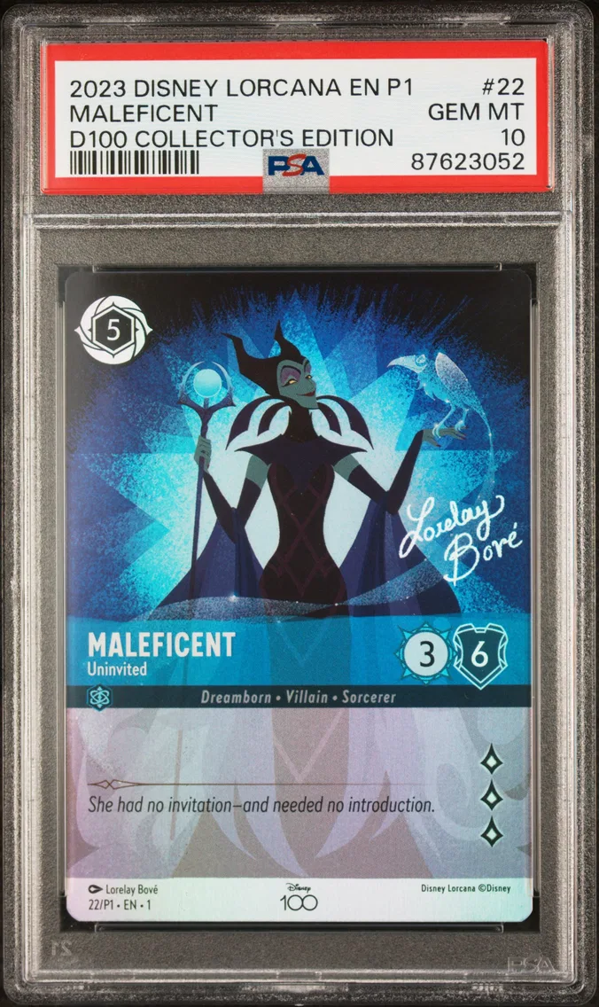 2023 #22 Maleficent - Uninvited PSA 10 Disney Lorcana EN P1-Promo