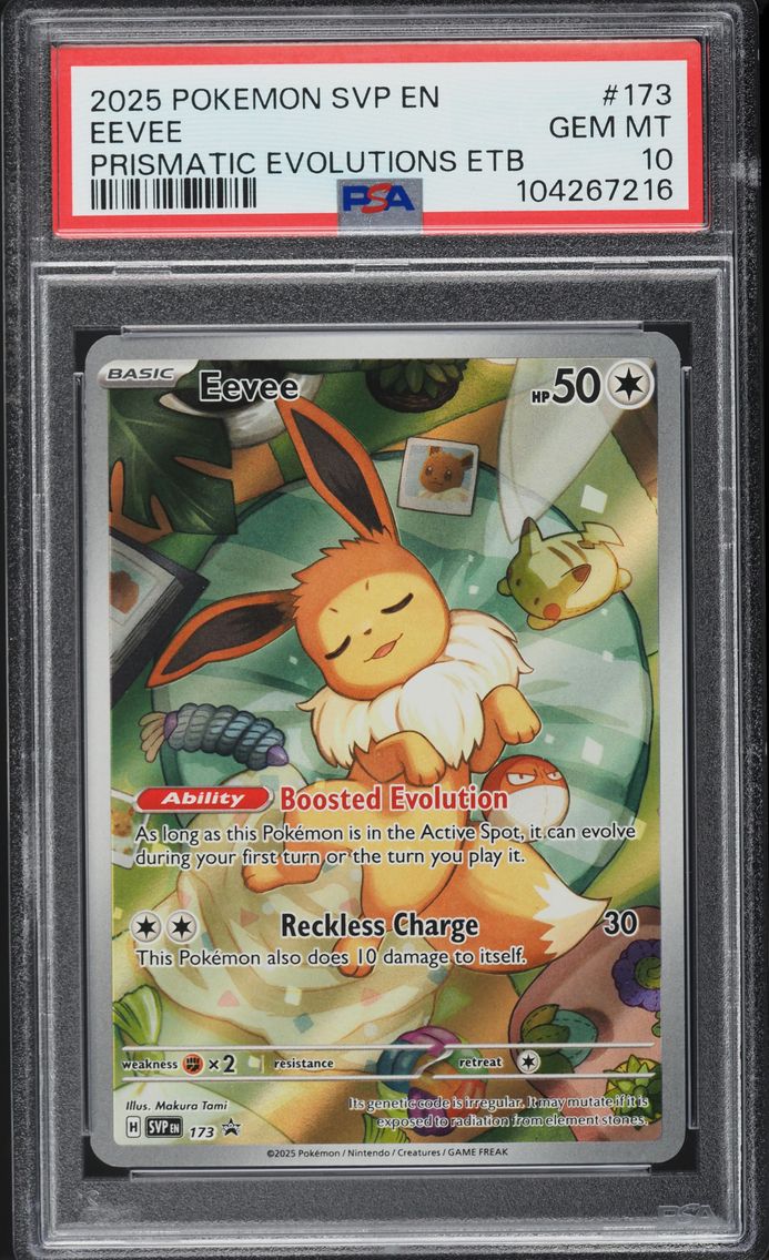 2025 #173 SV BLACK STAR PROMO PRISMATIC EVOLUTIONS ETB EEVEE PSA 10 POKEMON