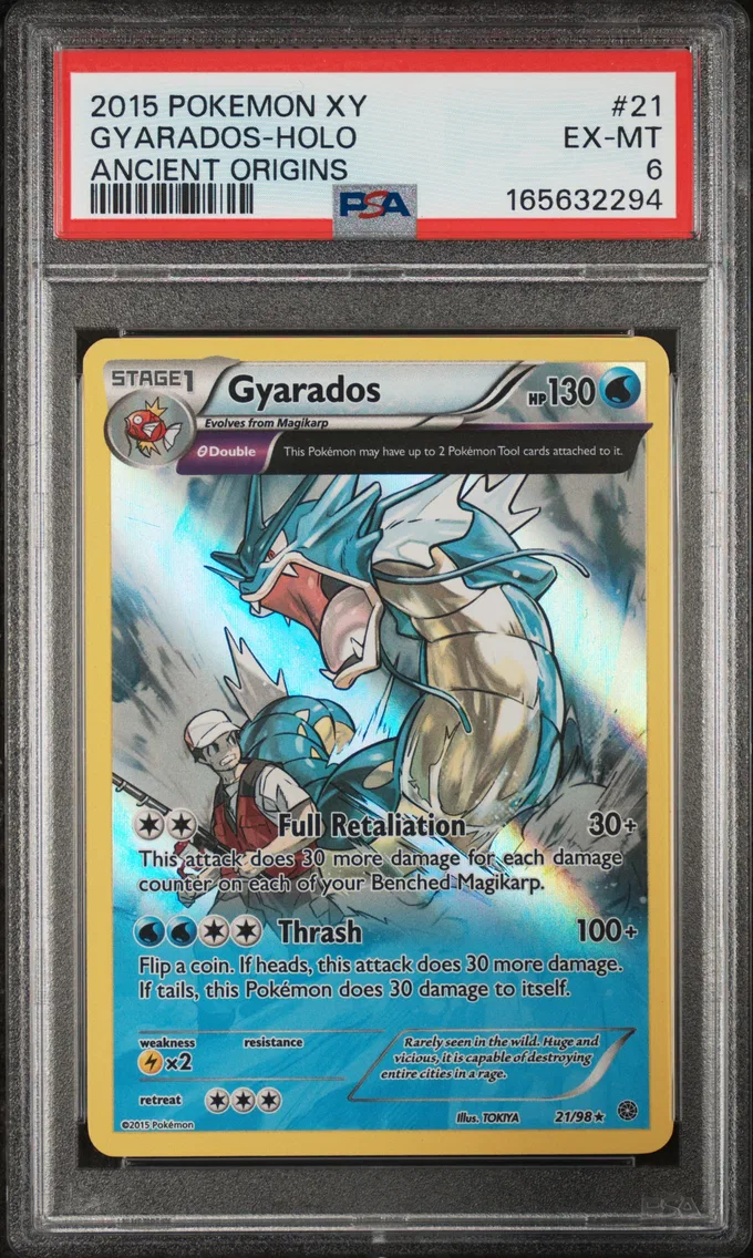 2015 Pokemon XY Ancient Origins Gyarados-Holo XY Ancient Origins #21 PSA 6
