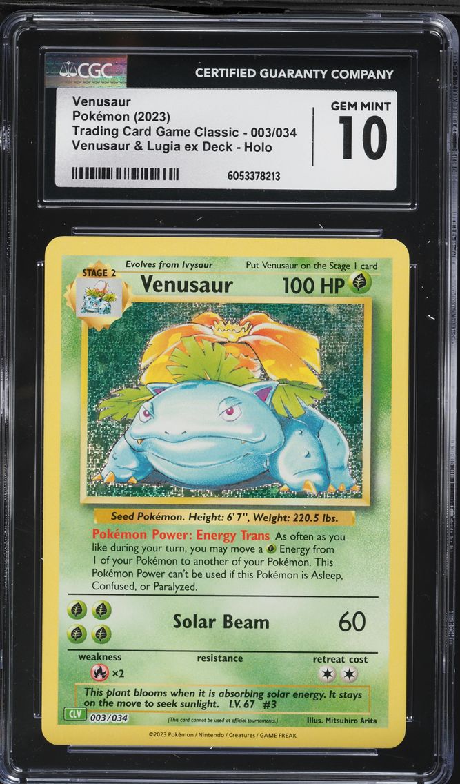2023 #003 Venusaur CGC 10 Trading Card Game Classic - CLV, CLC, CLB - English Pokemon