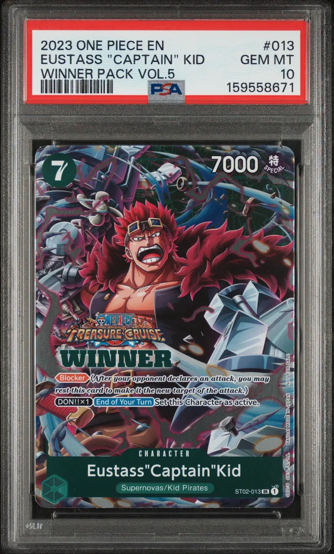 2023 #013 Eustass "Captain" Kid PSA 10 One Piece Promos