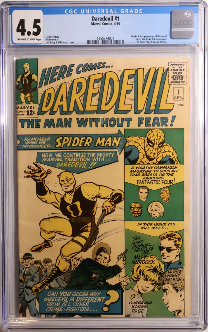 1964 #NA 1964 Daredevil #1 CGC 4.5 Marvel Comics CGC 4.5