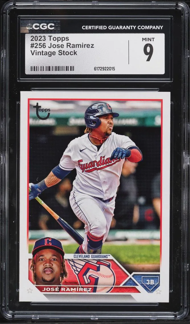 2023 Topps Vintage Stock Jose Ramirez /99 #256 CGC 9 MINT