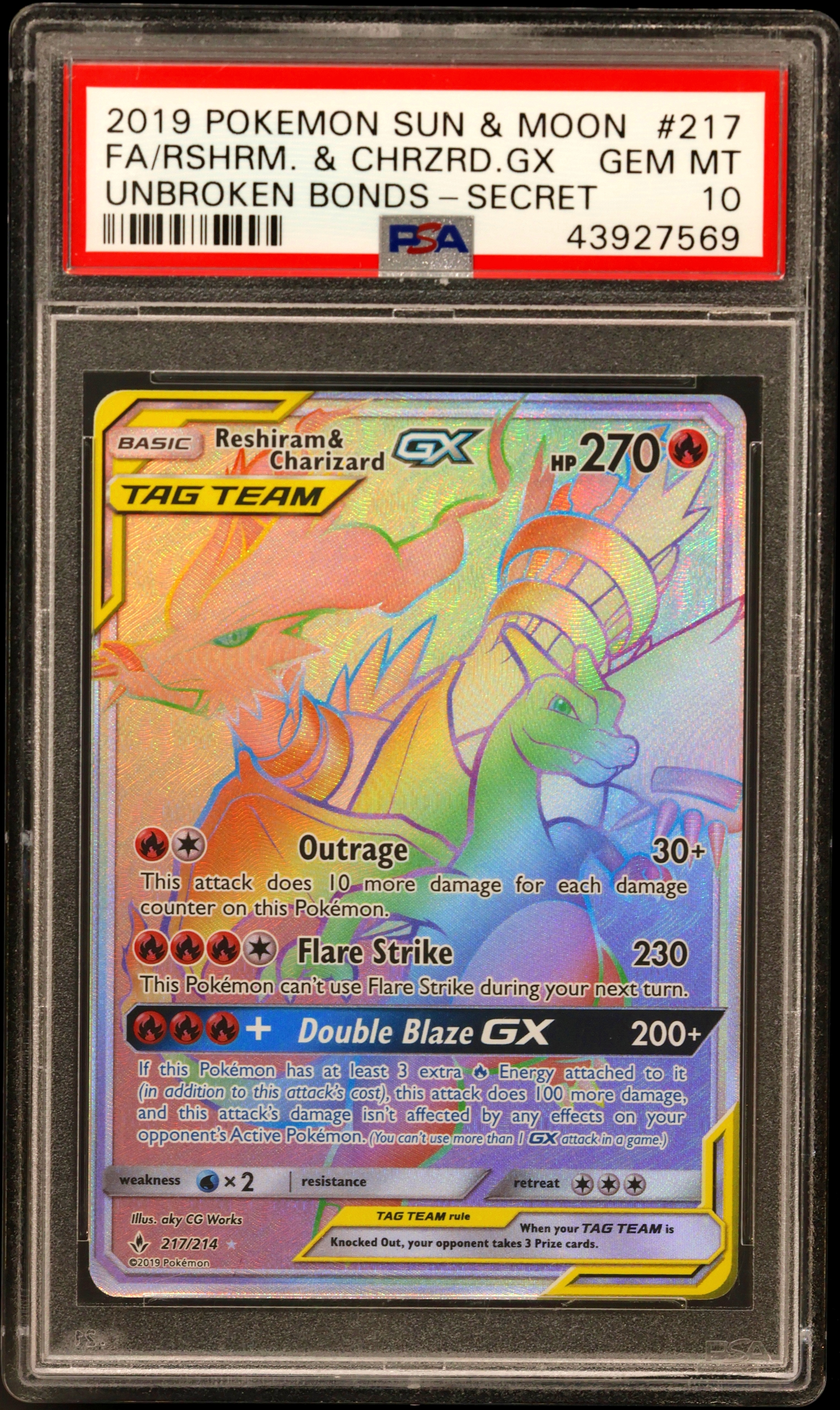 Full Art/Reshiram & Charizard GX