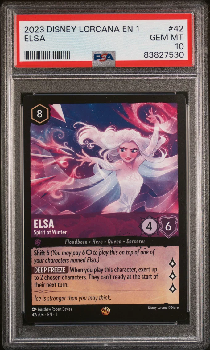 2023 #42 Elsa - Spirit of Winter PSA 10 Disney Lorcana EN 1-the First Chapter