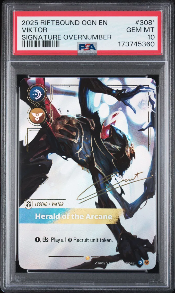 2025 #308* Viktor - Herald of the Arcane PSA 10 Riftbound: League of Legends Ogn-Origins