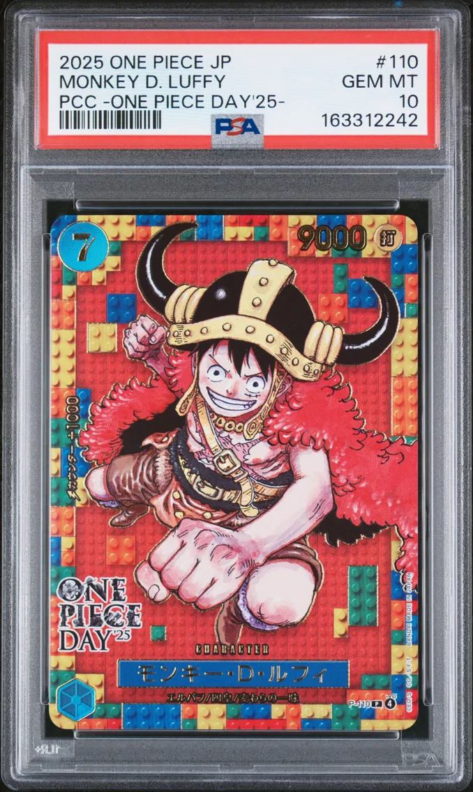 2025 #110 Monkey D. Luffy PSA 10 One Piece Japanese Premium Card Collection -One Piece Day'25-