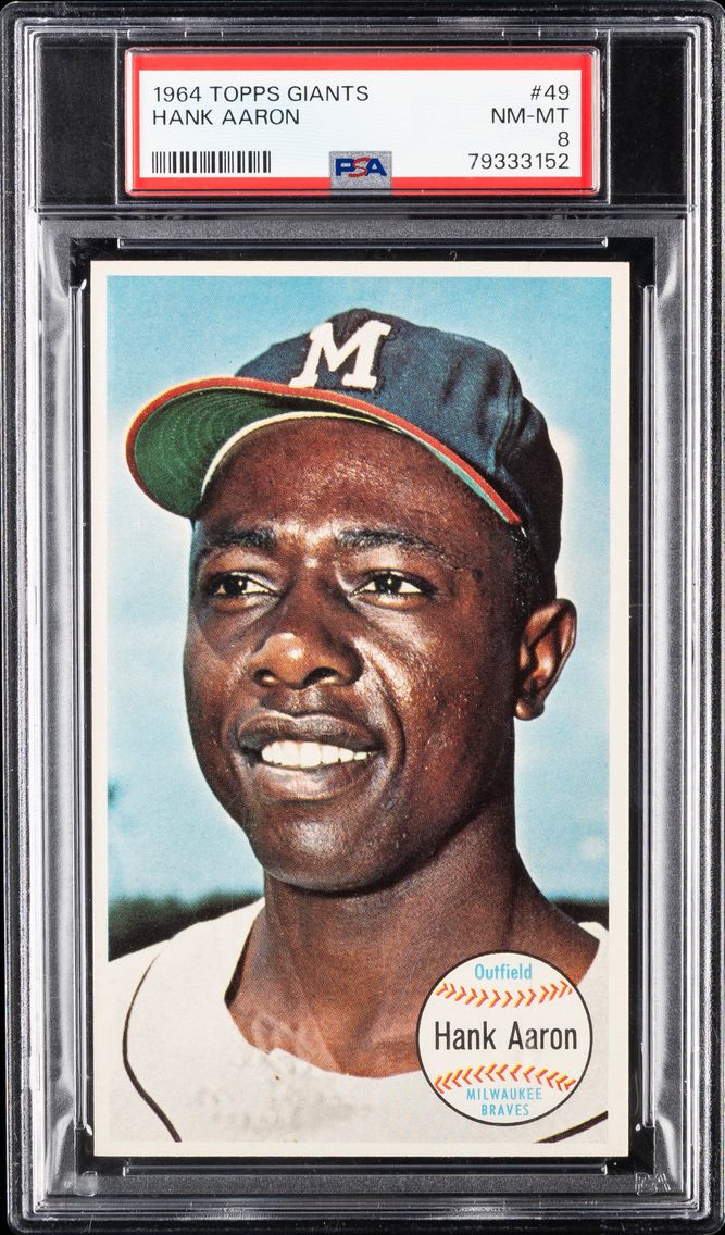 1964 #49 Hank Aaron PSA 8 Topps