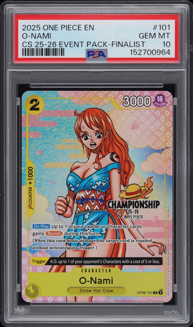 2025 #101 O-Nami PSA 10 One Piec