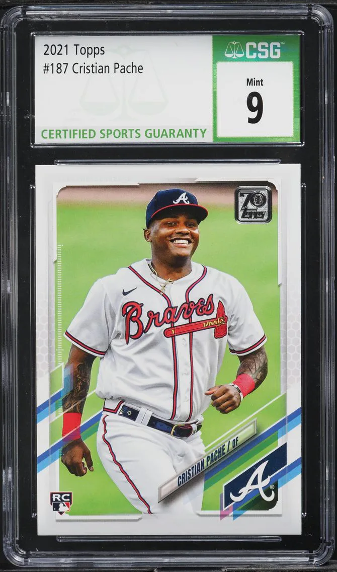 2021 Topps Cristian Pache ROOKIE #187 CSG 9 MINT