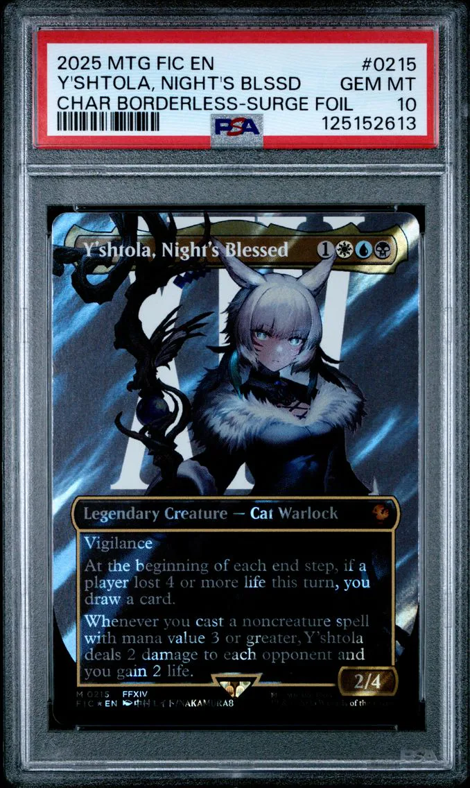 2025 #0215 Y'Shtola, Night's Blessed PSA 10 Final Fantasy Commander Magic The Gathering