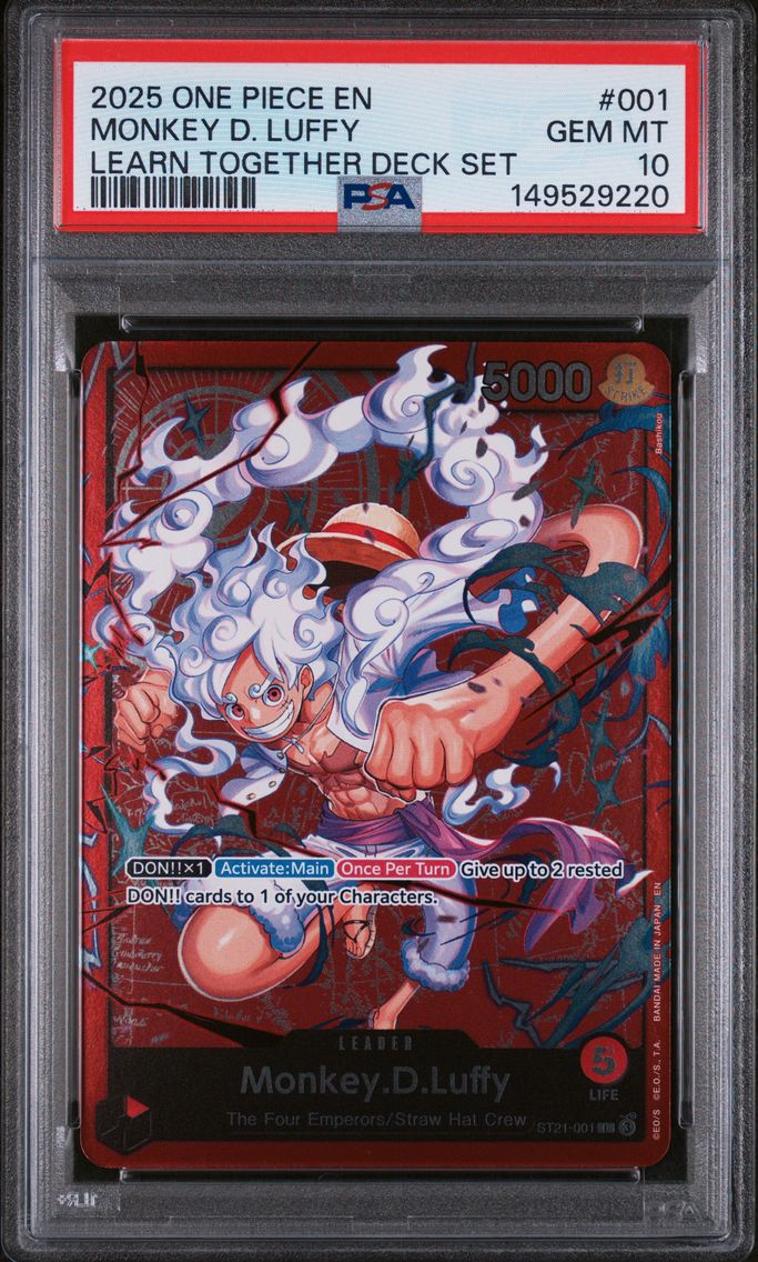 2025 #001 Monkey D. Luffy PSA 10