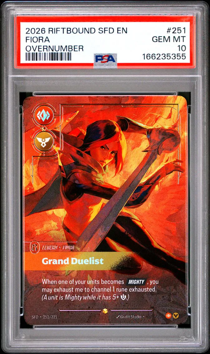 2026 #251 Fiora - Grand Duelist PSA 10 Riftbound: League of Legends Sfd-Spiritforged